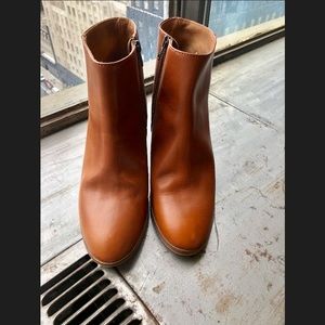 Gently worn J Crew brown ankle booties